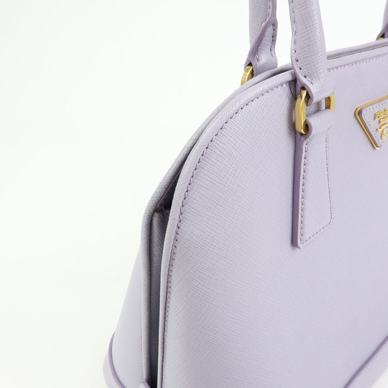 Prada Open Promenade Saffiano Leather Purple Bag