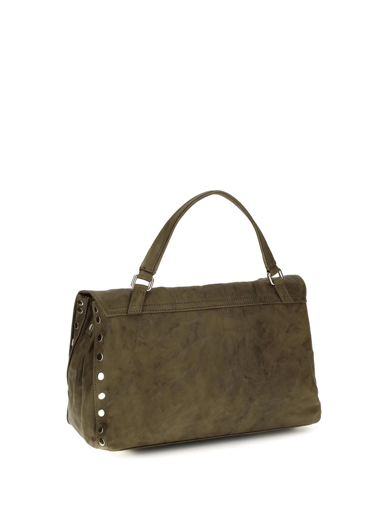 Zanellato Shoulder Bag — Green Giaraffa Suede
