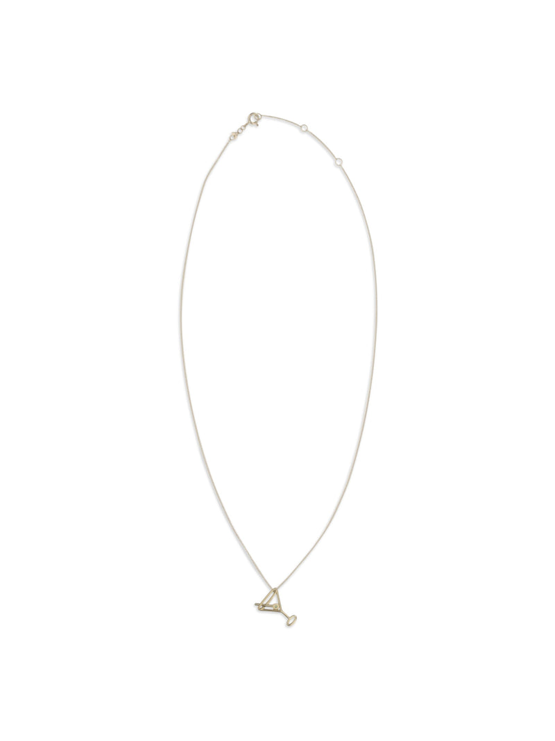 Aliita Martini Esmeralda Necklace — Yellow Gold Necklaces