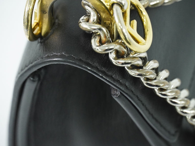 Fendi Kan I F Leather Black Bag