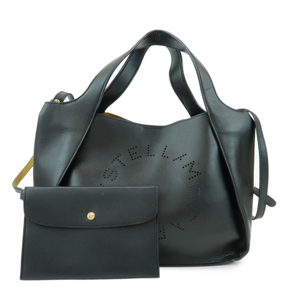 Stella Mccartney Alter Faux Leather Black Synthetic Bag