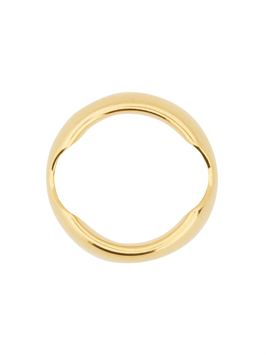 Balenciaga Maxi Band Ring — Gold Brass Rings