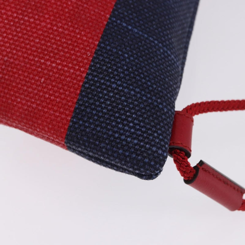 Gucci Logo Drawstring Striped Canvas Multicolour Bag