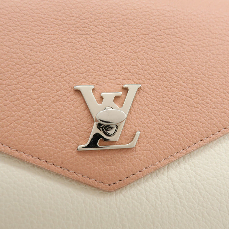 Louis Vuitton Mylockme Chain Pochette Leather Pink Bag