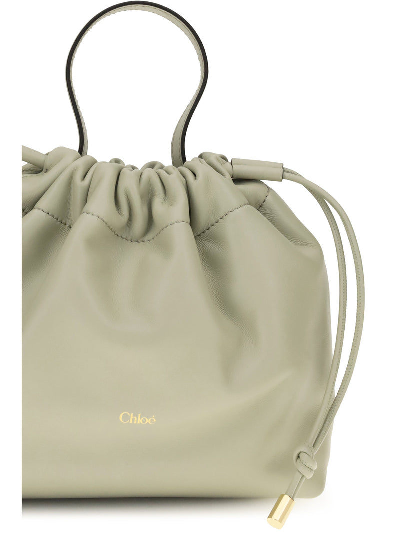 Chloé Icons Shoulder Bag — Gray Lambskin