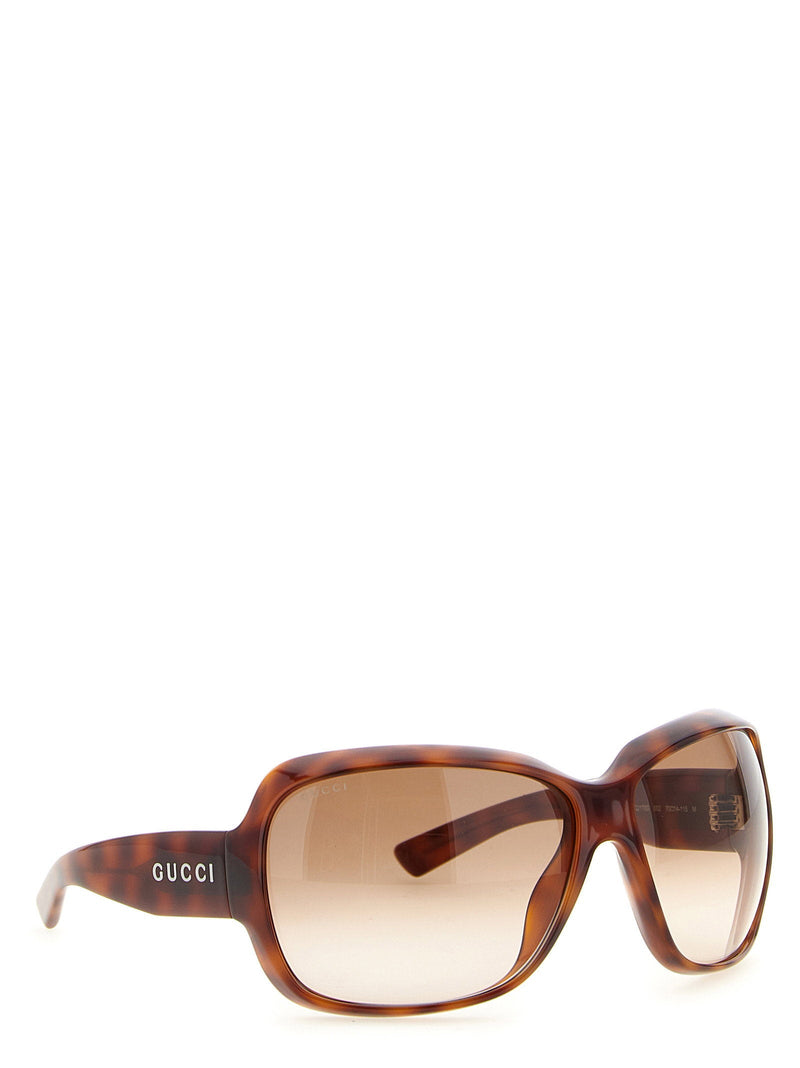 Gucci Tortoiseshell Square Sunglasses —