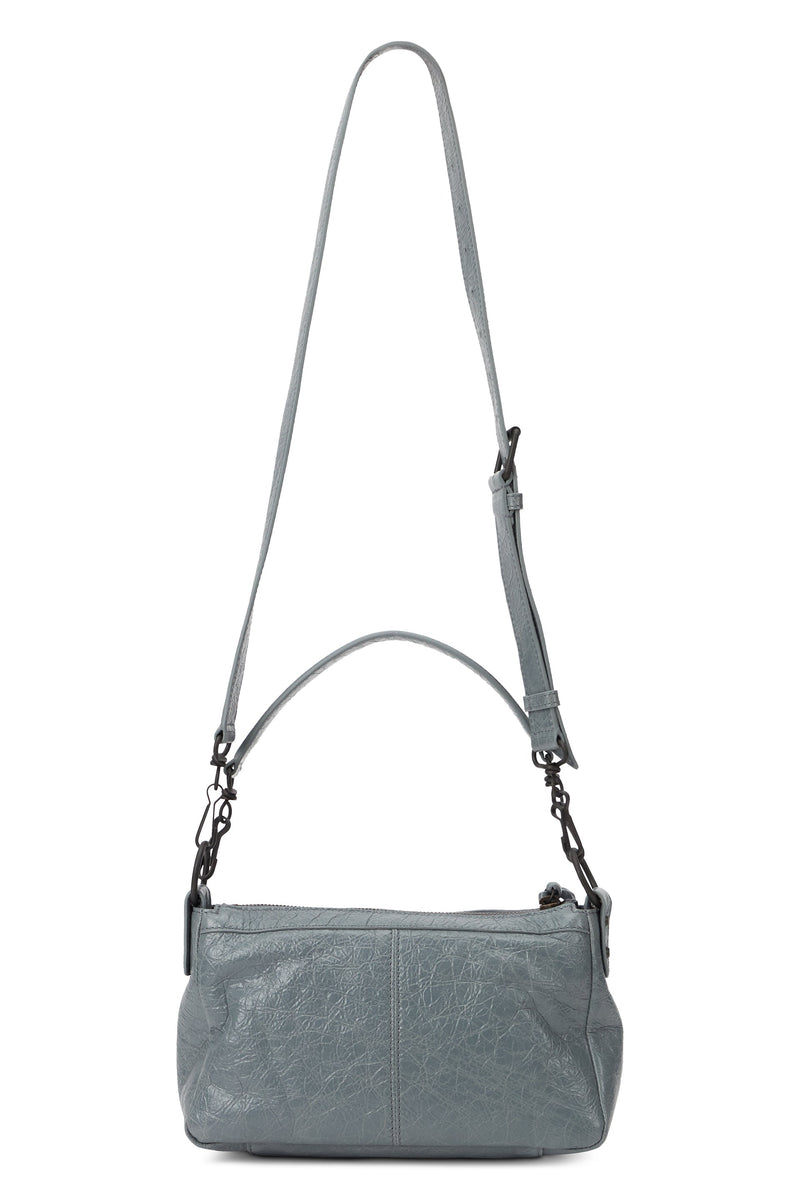Balenciaga Shoulder Bag — Gray Lambskin Leather