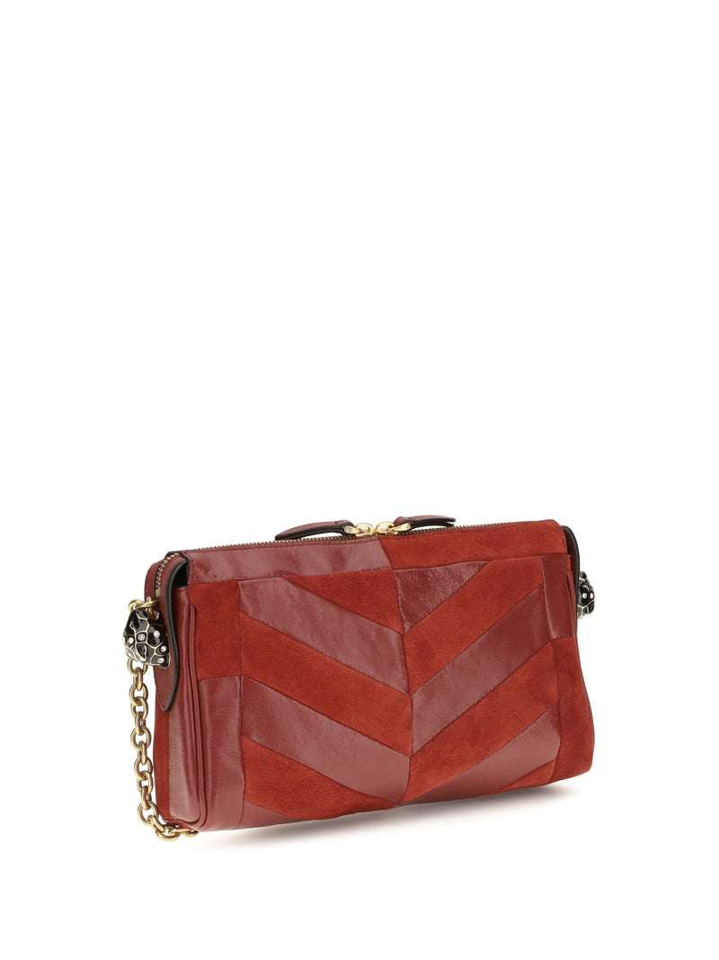 Valentino Garavani Panthea Shoulder Bag — Red Calf Leather