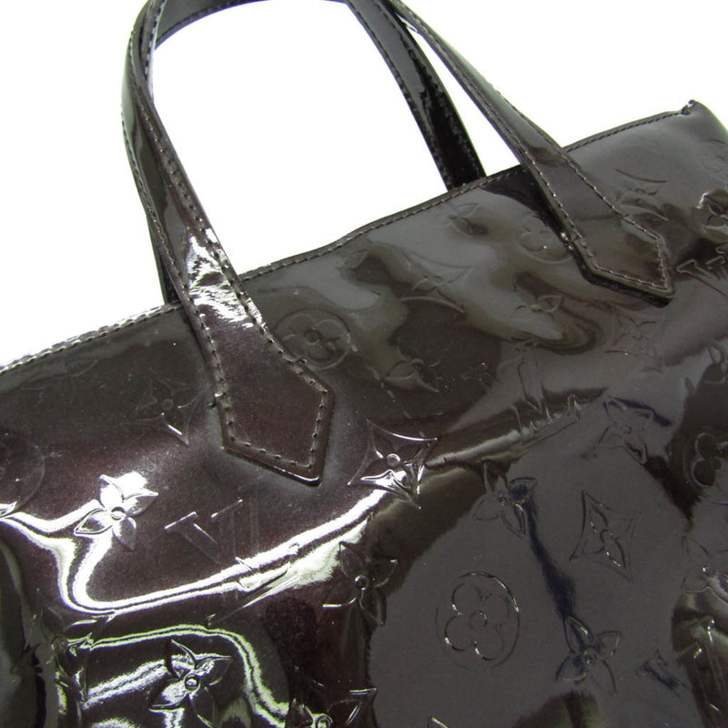 Louis Vuitton Wilshire Monogram Vernis Burgundy Patent_leather Bag