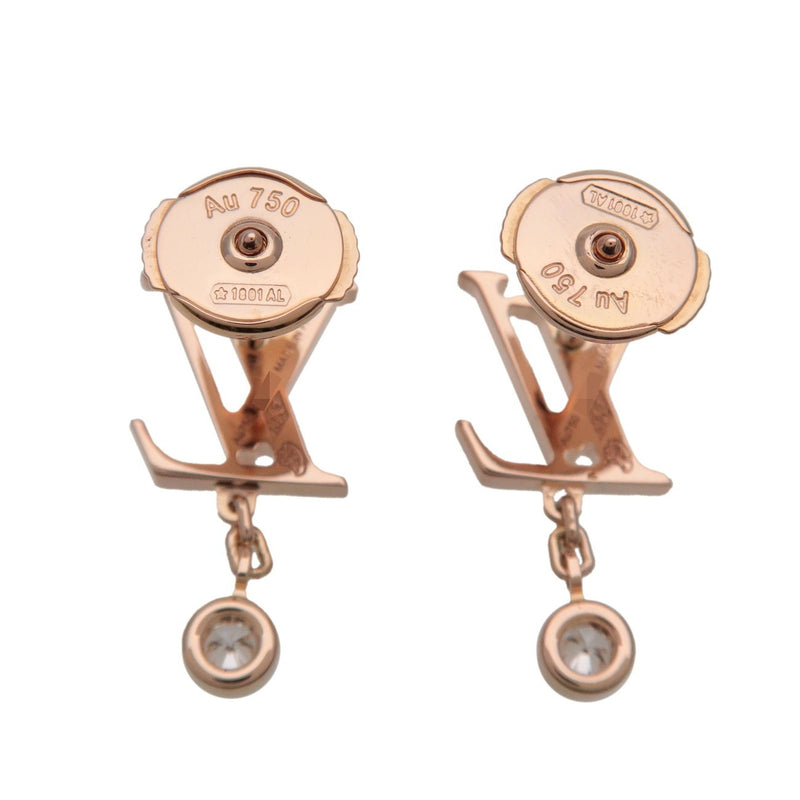 Louis Vuitton Idylle Blossom Lv Ear Stud 18k Yellow Gold With Diamond Rose_gold Bijoux