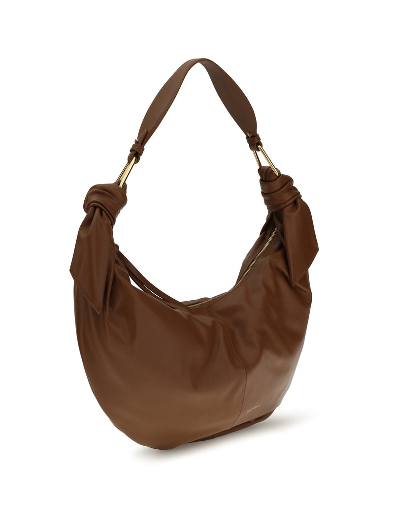 Coccinelle Furoshiki Shoulder Bag — Brown Calf Leather Bos Taurus