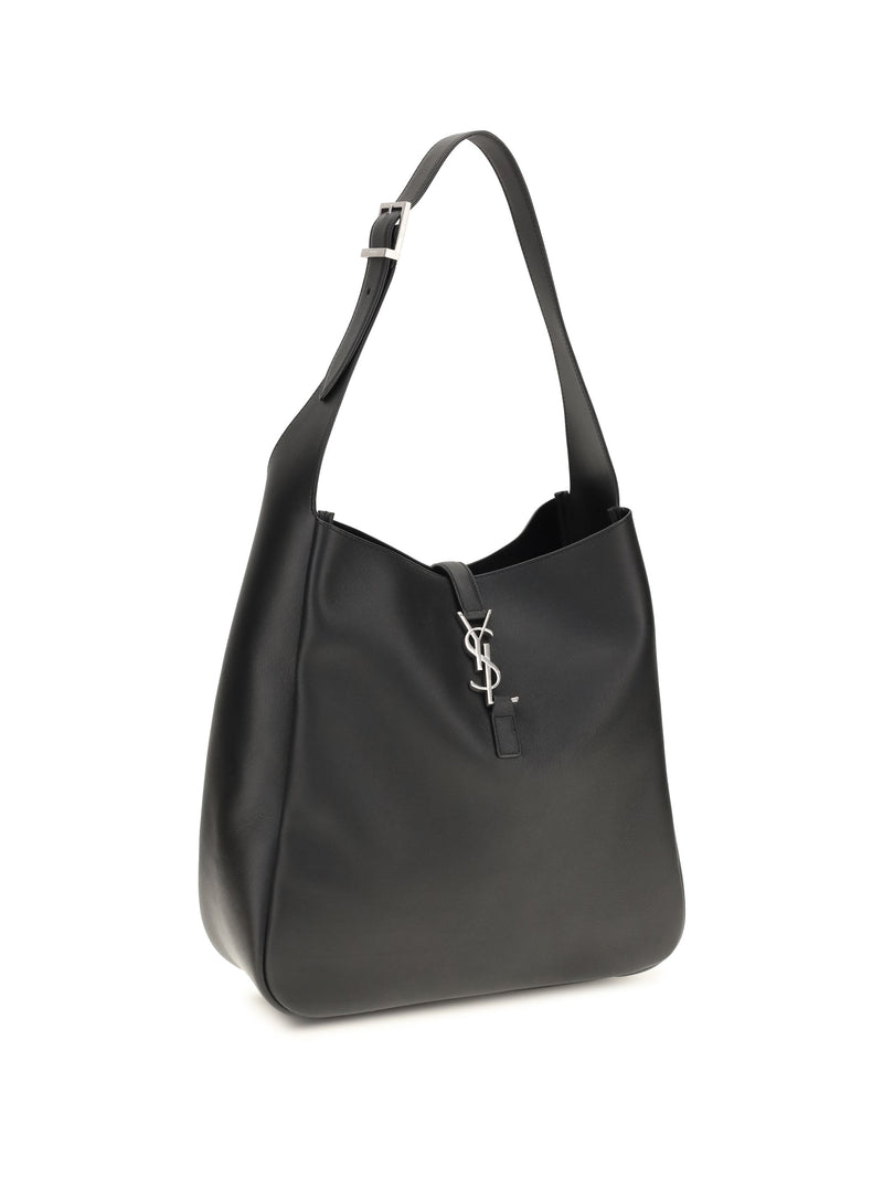 Saint Laurent Le Shoulder Bag — Black Calf Leather Bos Taurus