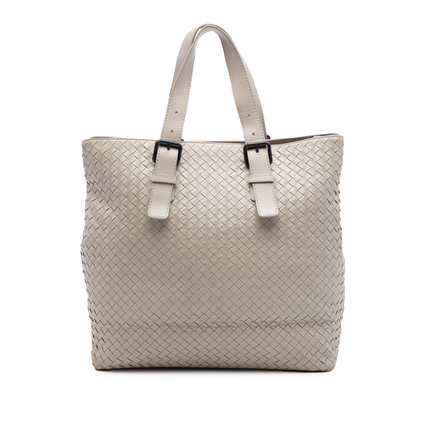 Nappa Intrecciato Belted Tote - Image 1