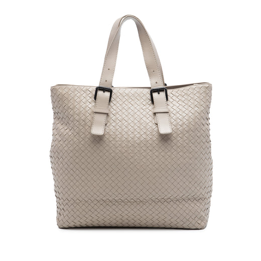 Nappa Intrecciato Belted Tote - Image 1