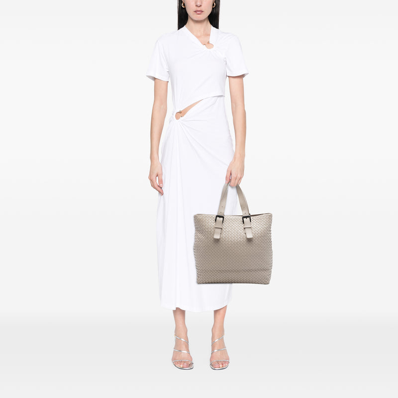 Nappa Intrecciato Belted Tote - Image 6