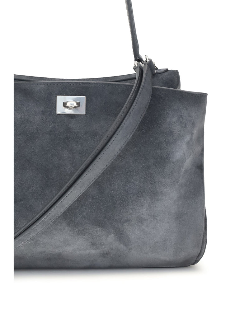 Balenciaga Small Rodeo Shoulder Bag — Grey Calf Leather Bos Taurus
