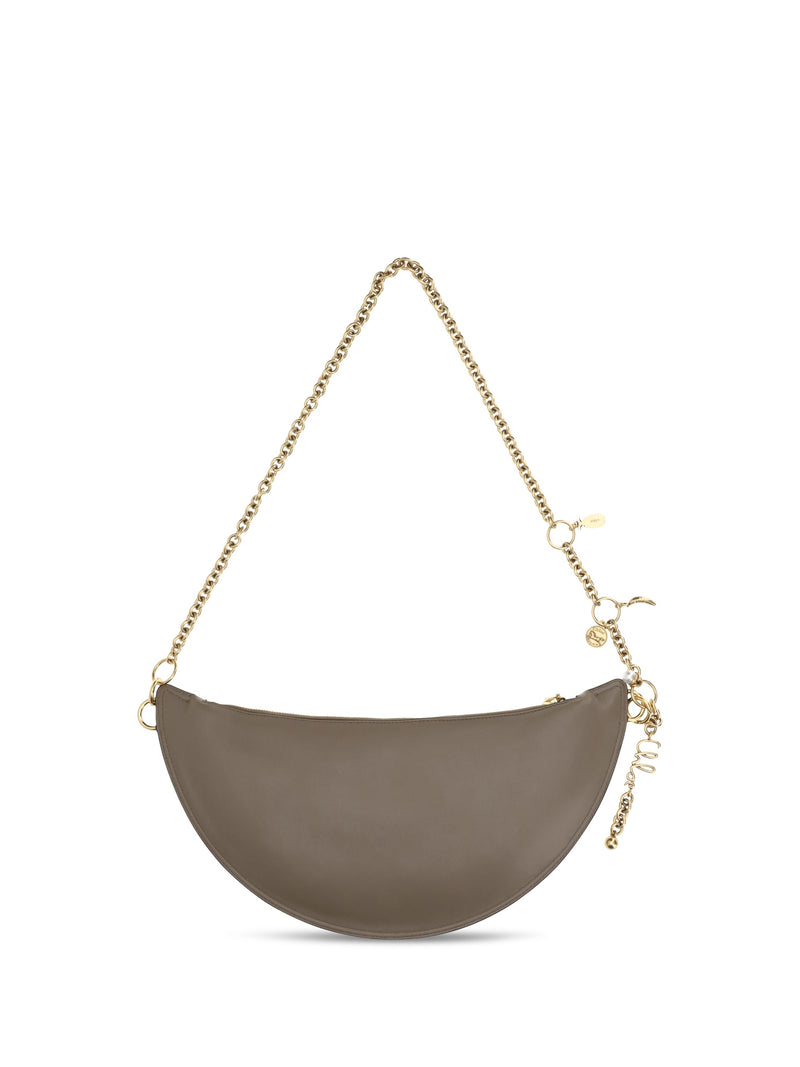 Chloé Icons Shoulder Bag — Gray Calf Leather Bos Taurus