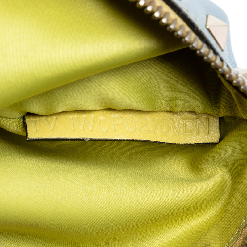 Bicolor Leather Rockstud Clutch - Image 6