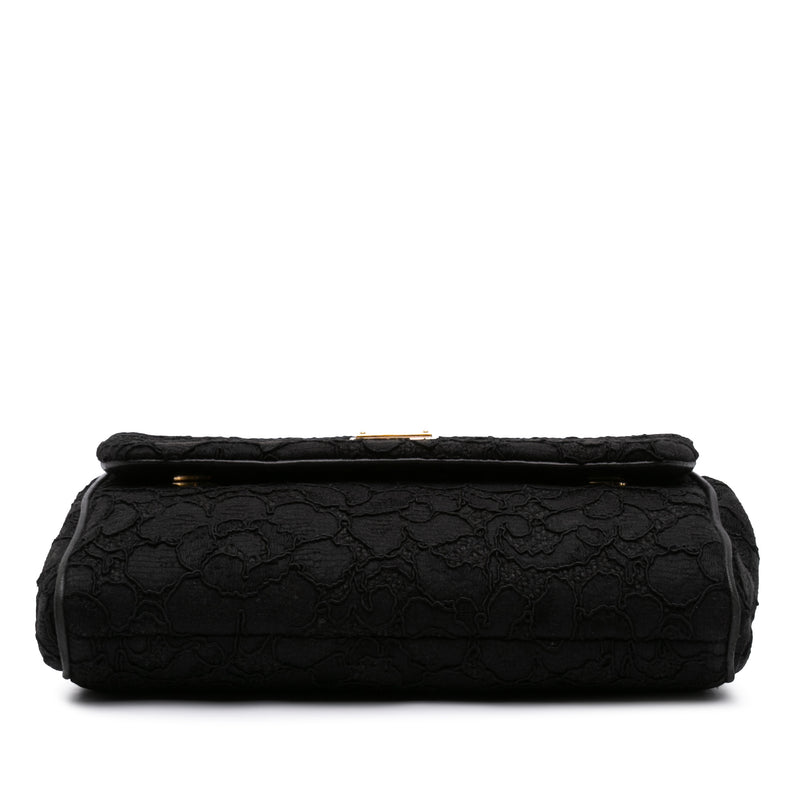 Medium Embroidered Lace Miss Sicily Satchel - Image 3