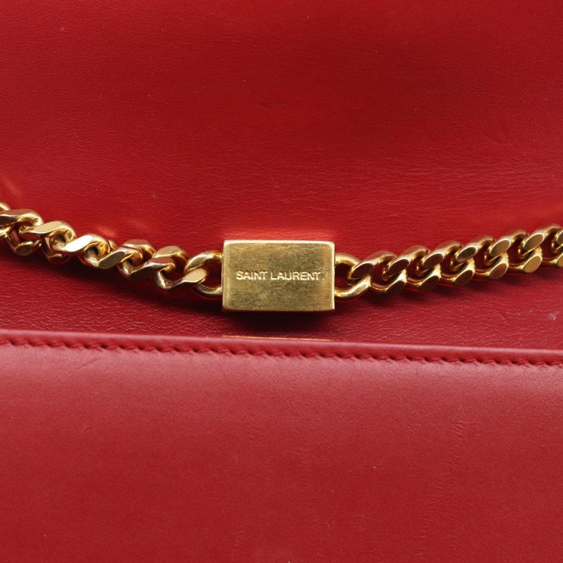 Saint Laurent Classic Monogram Leather Red Bag