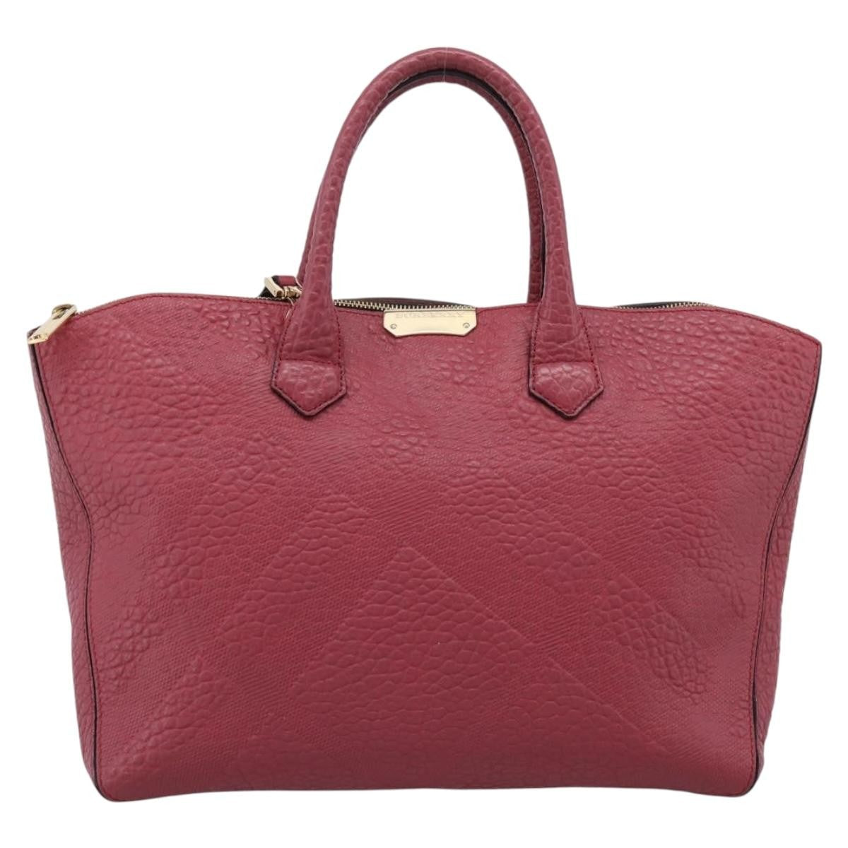 Burberry Clifton Convertible Heritage Grained Leather Red Bag