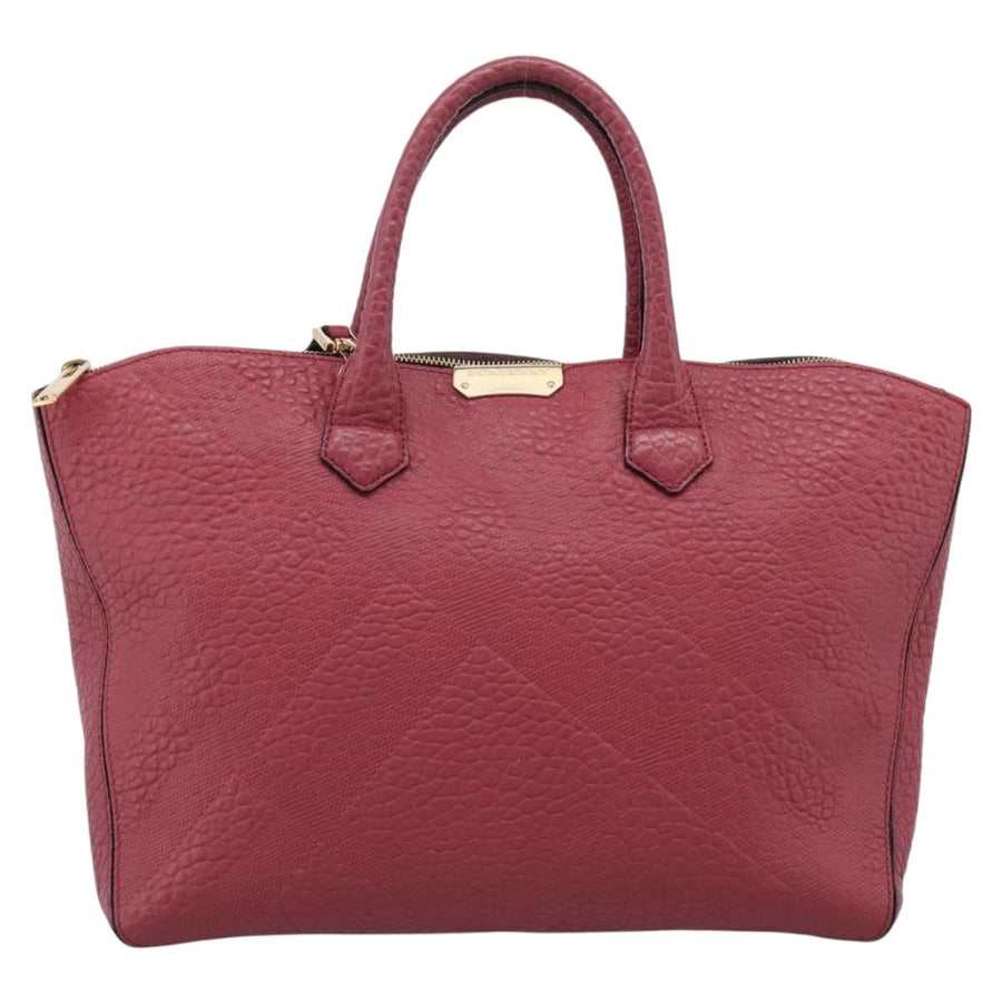 Burberry Clifton Convertible Heritage Grained Leather Red Bag