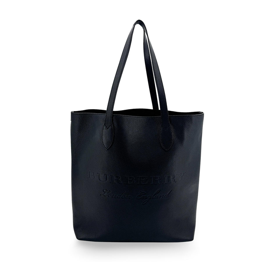 Burberry Remington Embossed Leather Black Bag