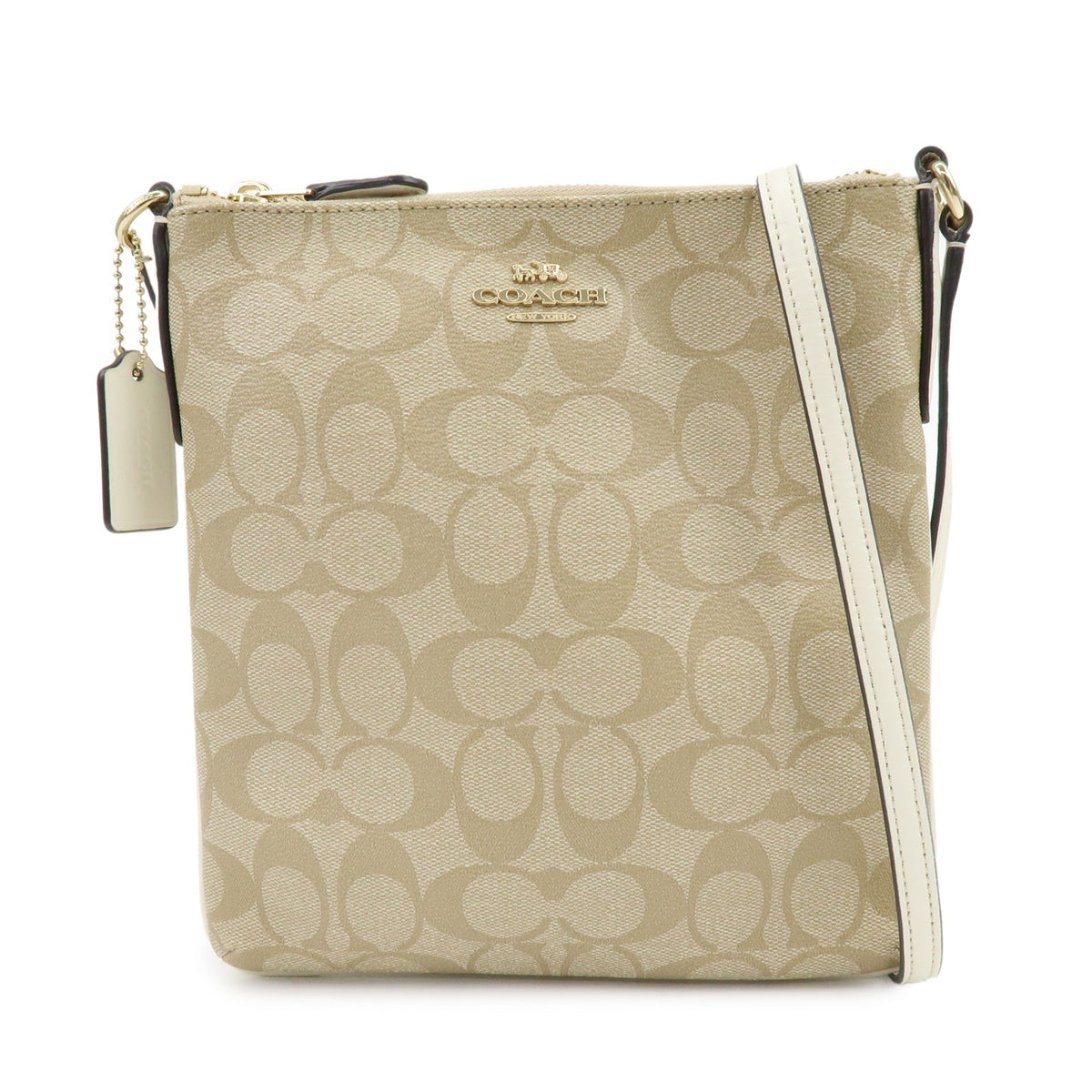 Coach Shoulder Canvas Beige Bag