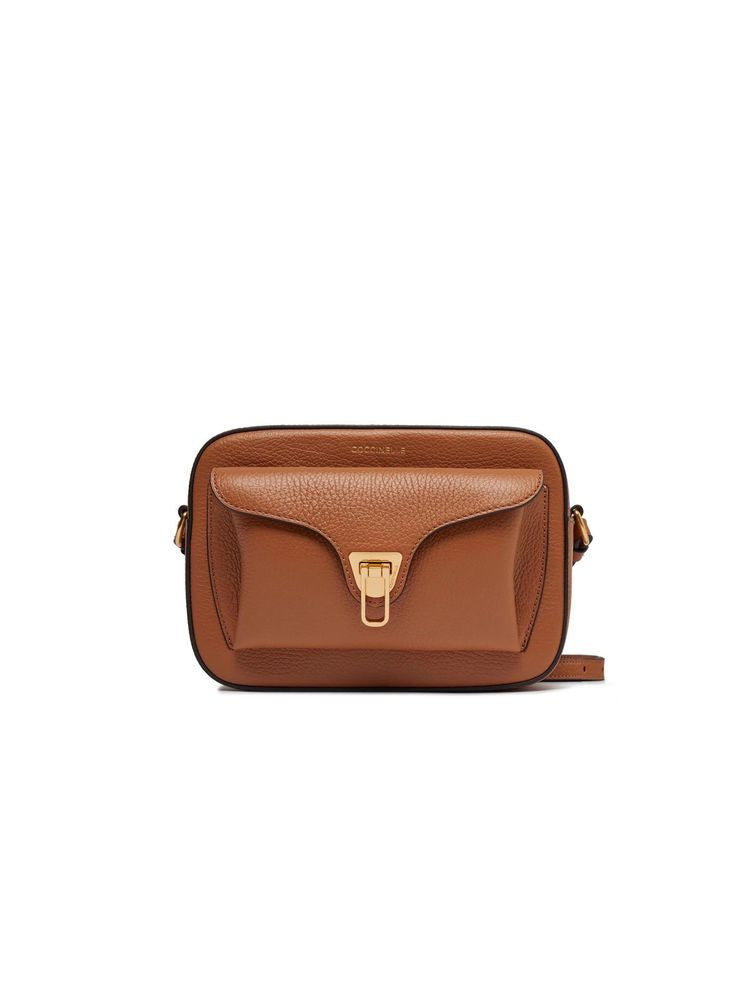Coccinelle Beat Crossbody Bag — Brown Cowhide