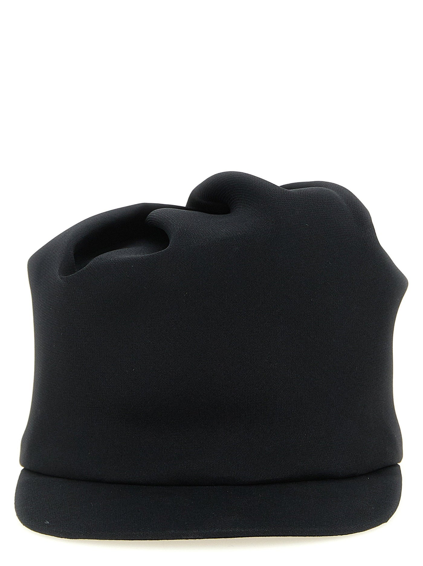Balenciaga Sculptural Silk Hat — Black Baseball Caps