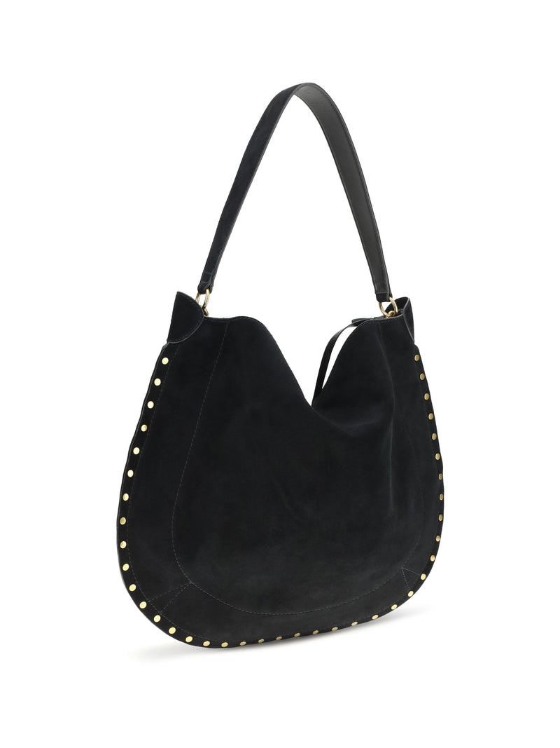 Isabel Marant Oskan Shoulder Bag — Black Calf Leather