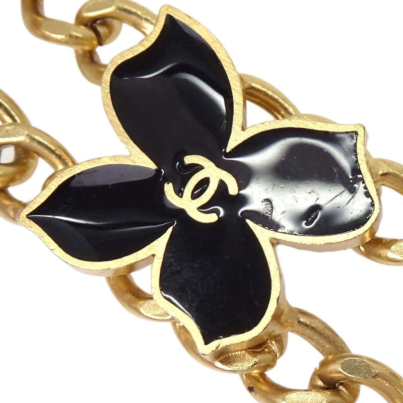 Chanel Necklace Flower Metal Gold Gold_plated Bijoux