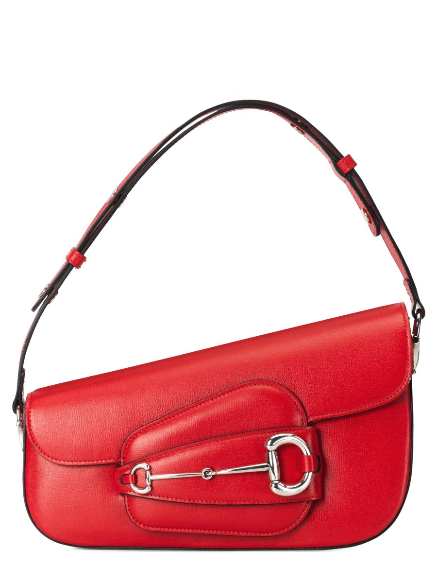 Gucci Horsebit 1955 Shoulder Bag — Red Leather