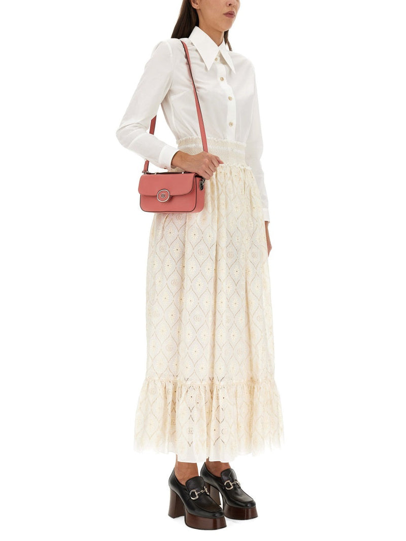 Gucci Shoulder Bag — Pink Main: Calf Leather