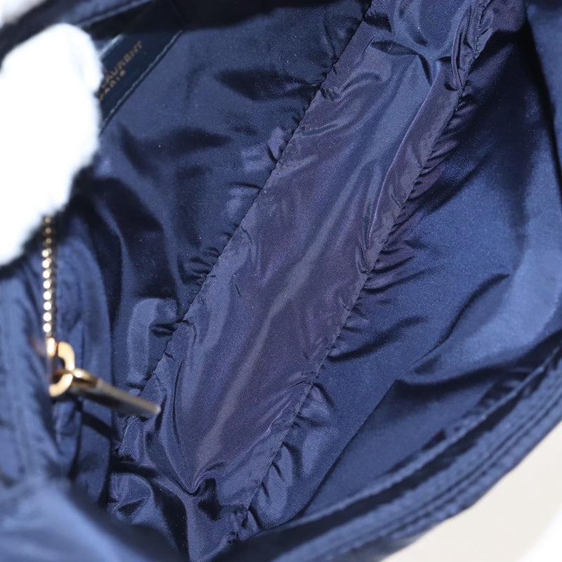 Saint Laurent Le 5 A 7 Hobo Nylon Navy