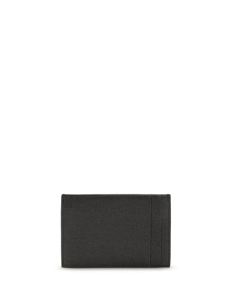 Saint Laurent Micro-Grain Calfskin Wallet — Black Calf Leather Bos Taurus