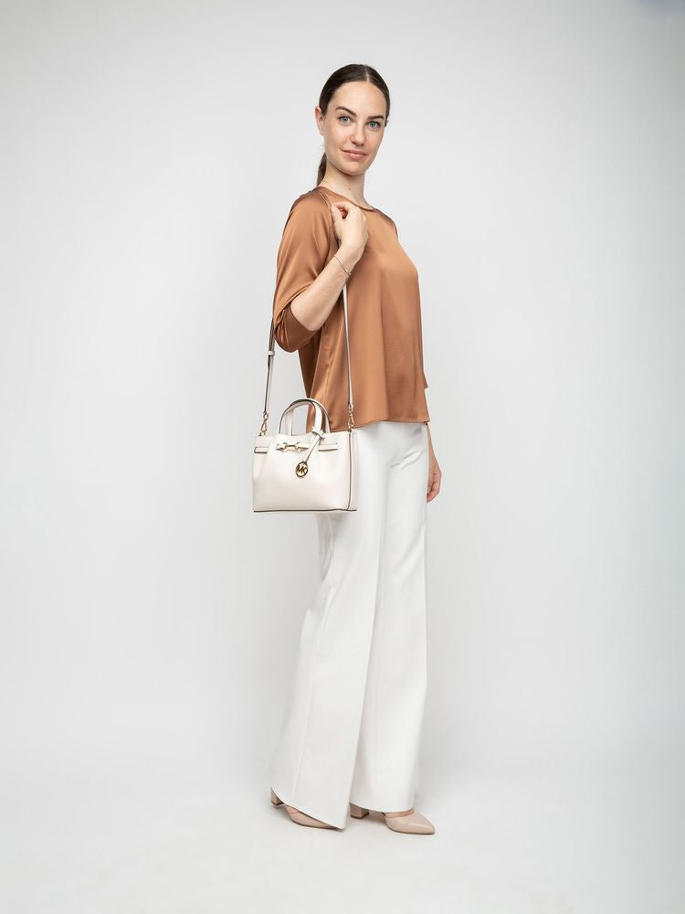 Michael Kors Shoulder Bag — White Cowhide
