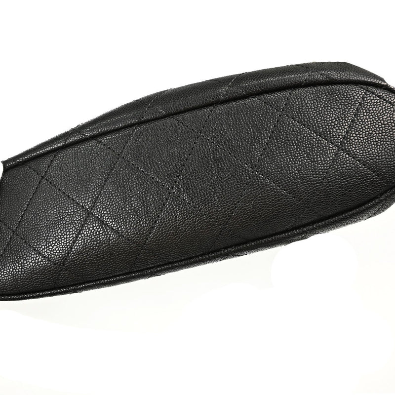 Chanel Timeless Cc Charm Quilted Caviar Black Leather Bag