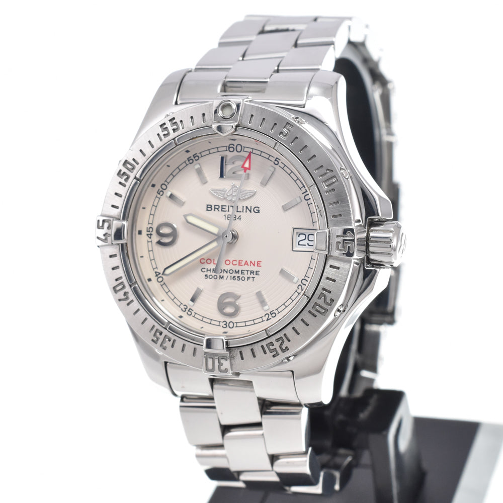 Breitling Colt Oceane Chronometre Quartz Stainless Steel With Diamond Bezel Watches