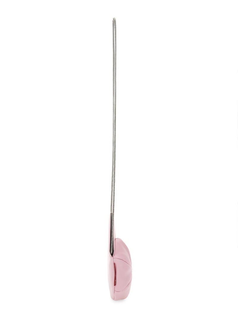 Moschino Leather Mini Shoulder Bag — Pink