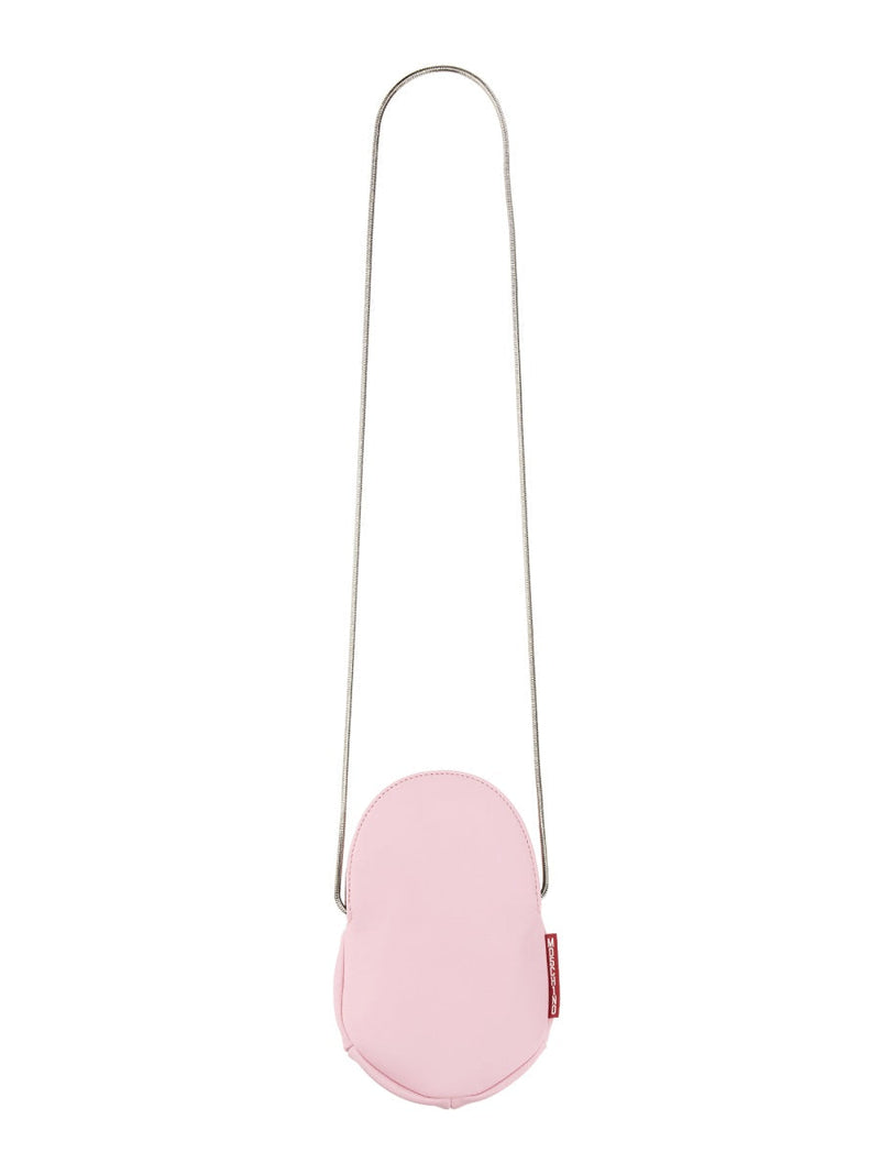Moschino Leather Mini Shoulder Bag — Pink