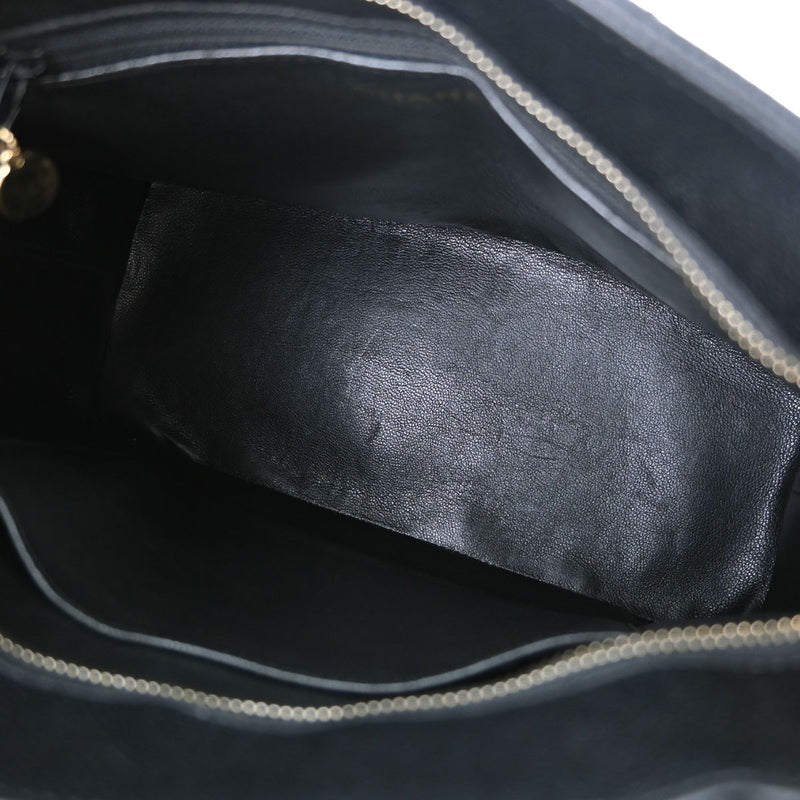 Chanel Medallion Quilted Caviar Black Leather Bag
