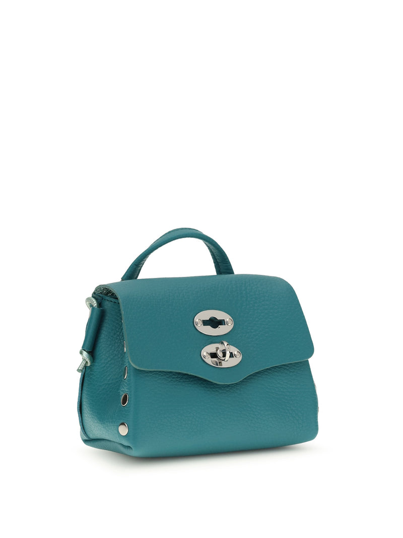 Zanellato Postina Shoulder Bag — Green Calf Leather (bos Taurus)