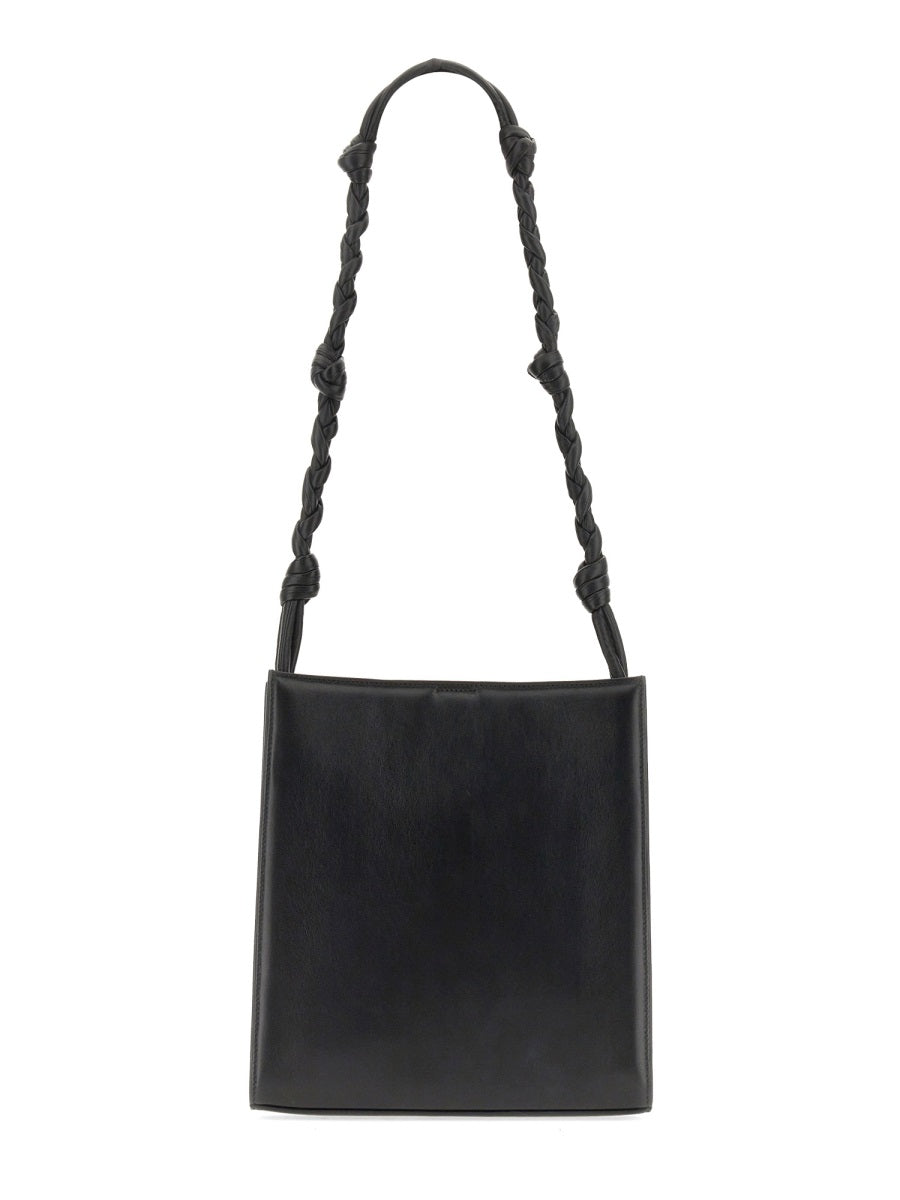Jil Sander Tangle Shoulder Bag — Black Leather