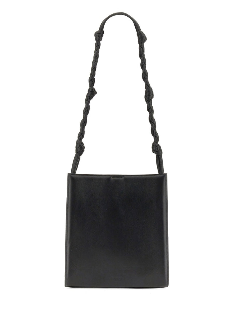 Jil Sander Tangle Shoulder Bag — Black Leather
