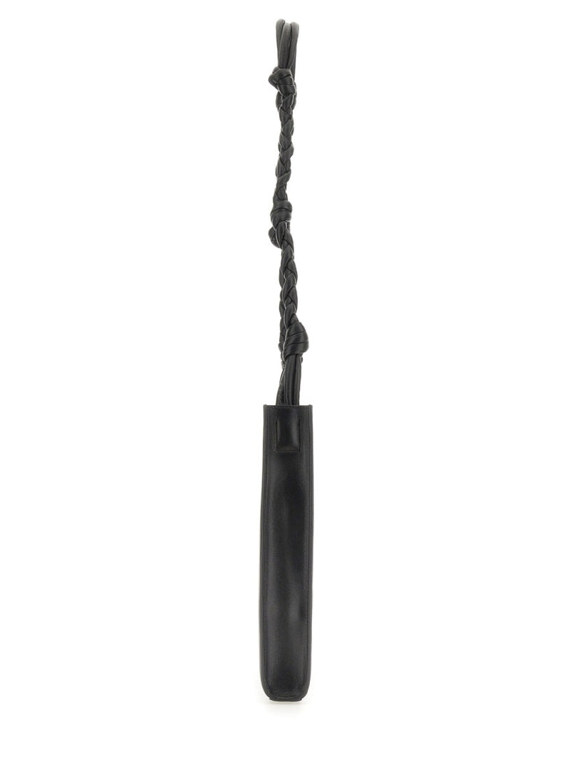 Jil Sander Tangle Shoulder Bag — Black Leather