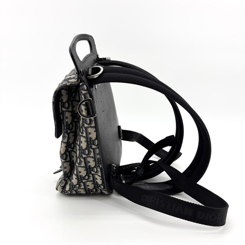 Christian Dior Saddle Oblique Canvas Beige Bag