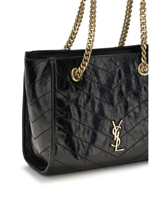 Saint Laurent Tote Bag — Black Calf Leather