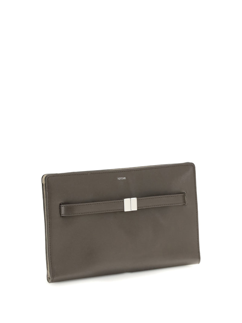 Toteme Crossbody Bag — Gray Cow Leather