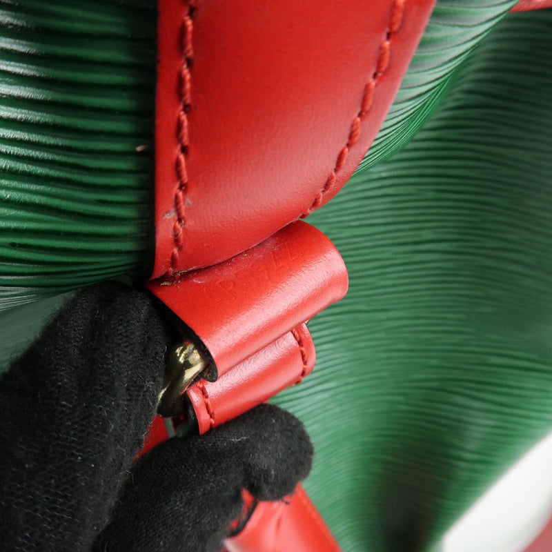Louis Vuitton Bicolor Petit Noe Epi Leather Green Bag